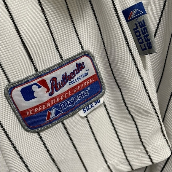 NY Yankees White Baseball Jersey Majestic Men 50 #14 Authentic Fan Gear - Picture 4 of 9